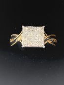 18ct Gold rolex diamond ring, approx 1 carat of di