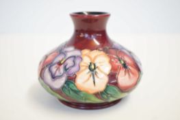 Moorcroft Pansy vase