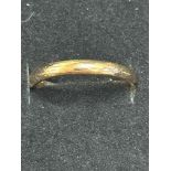 9ct Gold wedding band Size P