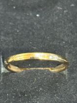 9ct Gold wedding band Size N