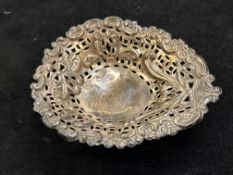 Victorian silver dish