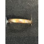 9ct Gold wedding band Size O