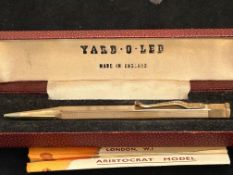 Rolled gold Yard -o-Led pencil with box & instruct