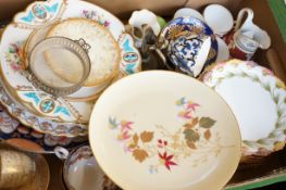 Mixed box to include Victorian ceramics