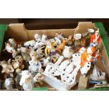 Large collection of ceramic figures, some German m