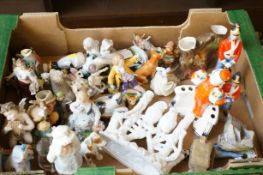 Large collection of ceramic figures, some German m