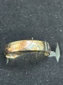 9ct Gold tri colour ring Size M