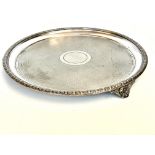 Elkington silver plated round tray