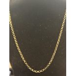 9ct Gold chain Length 56 cm Weight 10.2g