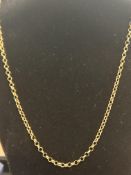 9ct Gold chain Length 56 cm Weight 10.2g