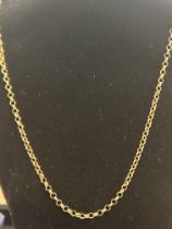 9ct Gold chain Length 56 cm Weight 10.2g