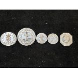 5 silver postal service medals 49 grams
