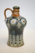 1900 Royal Doulton stoneware whisky flagon jug