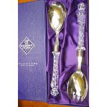 Edinburgh crystal salad servers