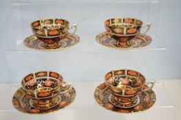 Royal crown derby 9298 4 cups & saucers