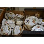 2 Boxes Royal Worcester Evesham service