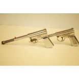 2x Chromium plated vintage GAT guns - both working