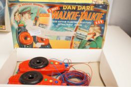 Vintage Dan Dare walkie talkie set