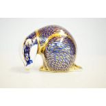 Royal crown derby badger with gold stopper & SP wr