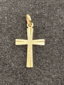 9ct Gold cross pendant