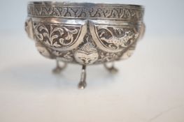 Possibly tibetan 3 footed silver bowl (possibly lo