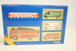 Corgi emergency services boxed vehicles