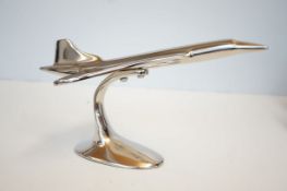 Chrome concorde on stand