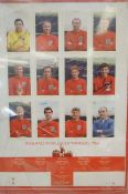 England world cup winners 1966 framed montage sign
