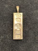 9ct Gold ingot