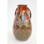 Bretby 2520 3 handled vase Height 30 cm