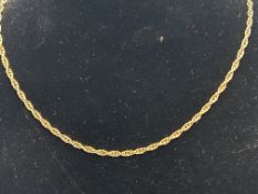 9ct Gold chain Weight 11.9g Length 56 cm