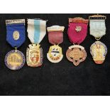 5 Masonic medals