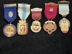 5 Masonic medals