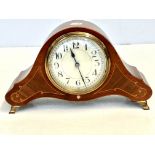 French inlaid mantle clock
