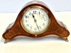 French inlaid mantle clock