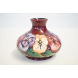 Moorcroft Pansy vase