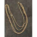 Plated muff chain Length 142 cm