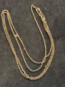 Plated muff chain Length 142 cm