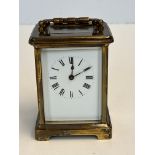 French brass carriage clock working