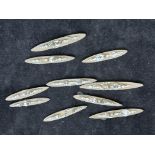 Bag of lead naval battleships 10 approx