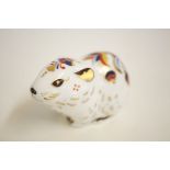 Royal crown derby bank vole with gold stopper