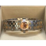 Maurice Lacroix ladies 2 tone wristwatch with box,