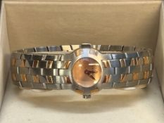 Maurice Lacroix ladies 2 tone wristwatch with box,