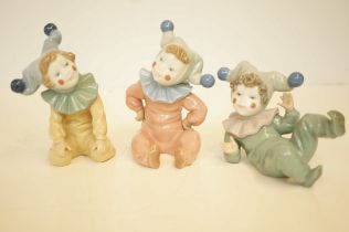 3x Nao baby clown figures