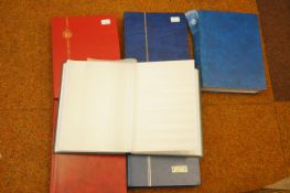 A collection of 6 empty stamp albums