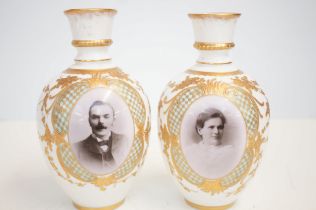 Pair of victorian vases