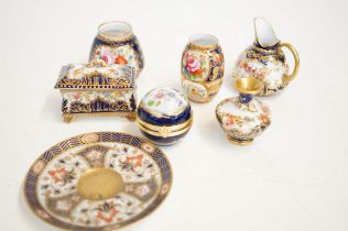 Collection of miniature ceramics to include Royal