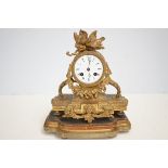 Early 20th century brass mantle clock