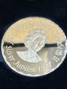 The silver jubilee commemorative medal with box &