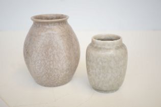 2x Royal Lancastrian vases Tallest 14 cm